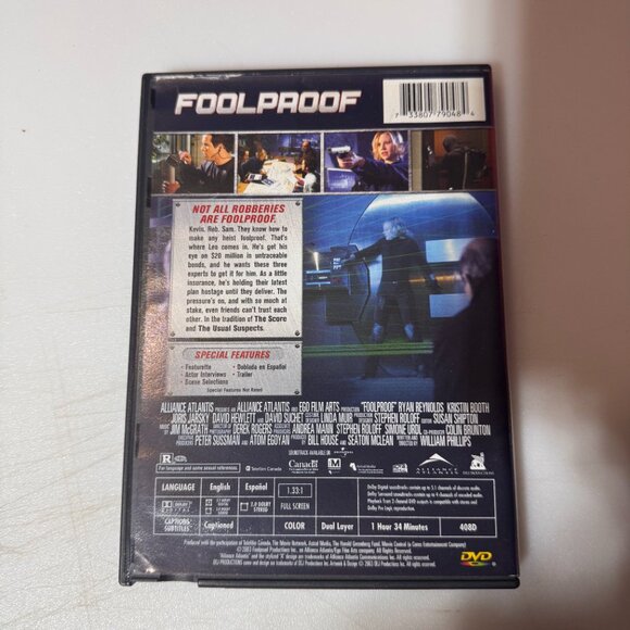 Foolproof [DVD] Disc Tested, Working - Picture 2 of 3